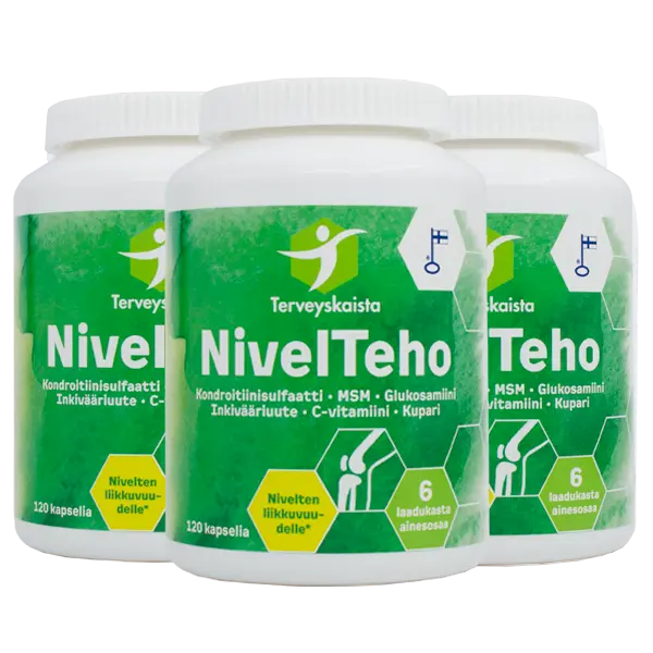 NivelTeho 120 kaps. 3 kpl PAKETTITARJOUS!