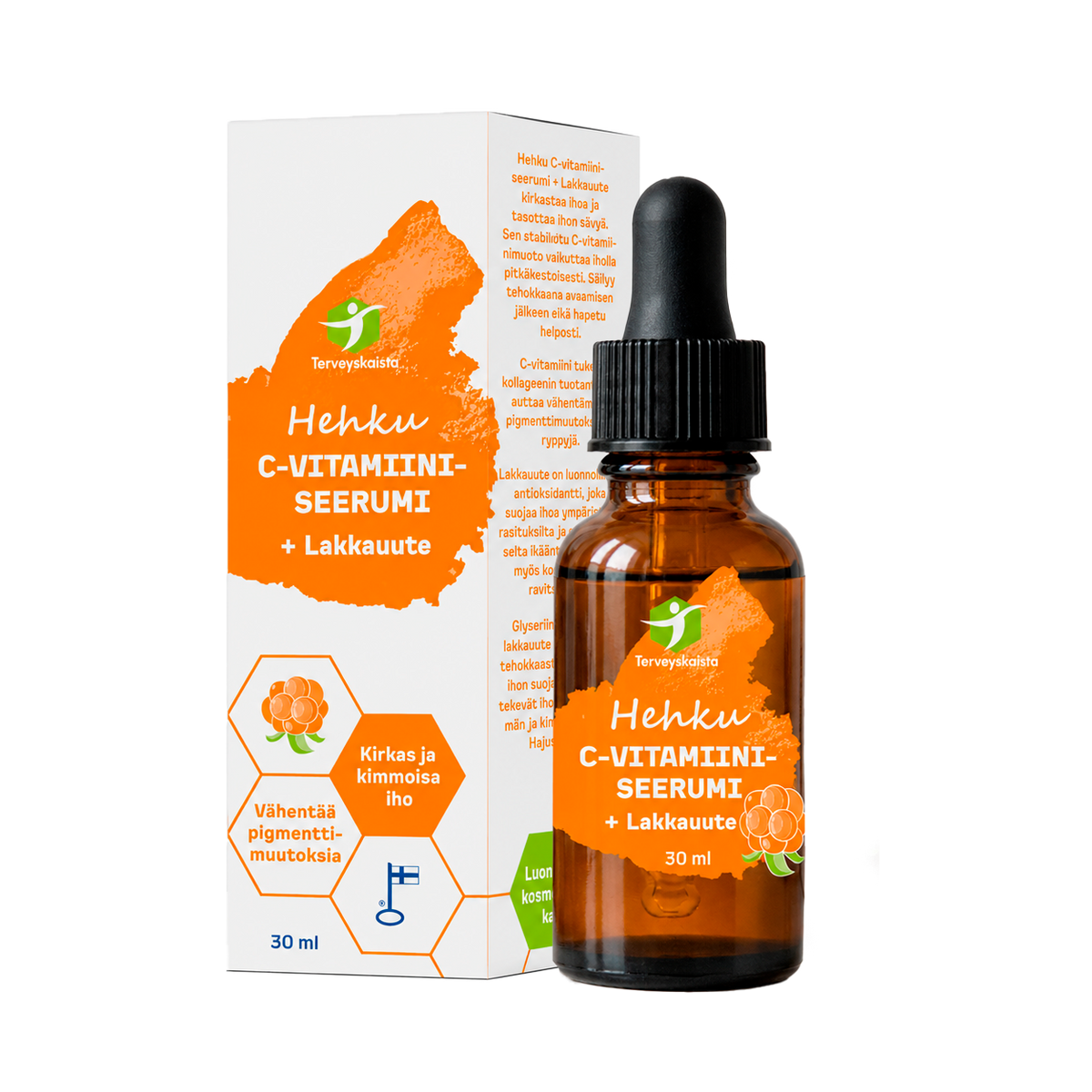 Hehku C-vitamiiniseerumi + Lakkauute 30 ml
