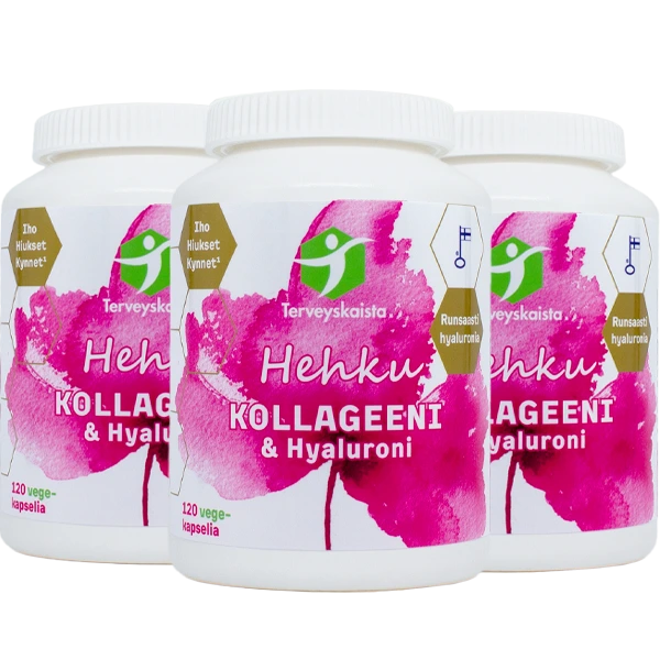HEHKU Kollageeni & Hyaluroni 3 kpl TARJOUS