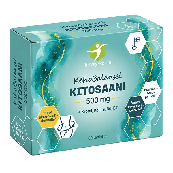 KehoBalanssi Kitosaani 500 mg + Kromi + Koliini + B6 + B7