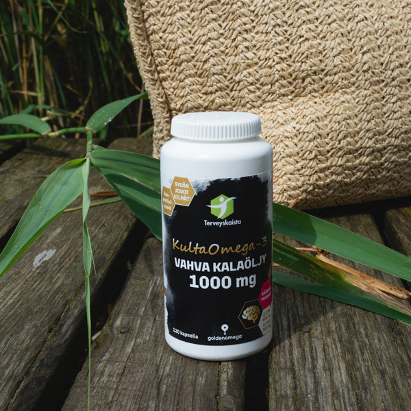 KultaOmega-3 Vahva Kalaöljy 1000 mg 120 kaps 3 kpl PAKETTITARJOUS!