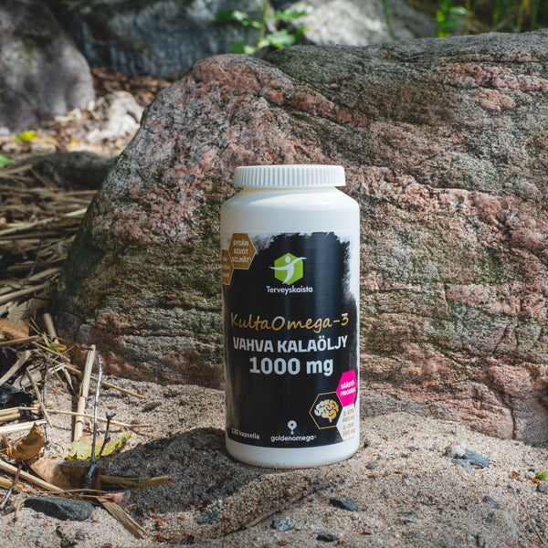 KultaOmega-3 Vahva Kalaöljy 1000 mg 120 kaps 3 kpl PAKETTITARJOUS!