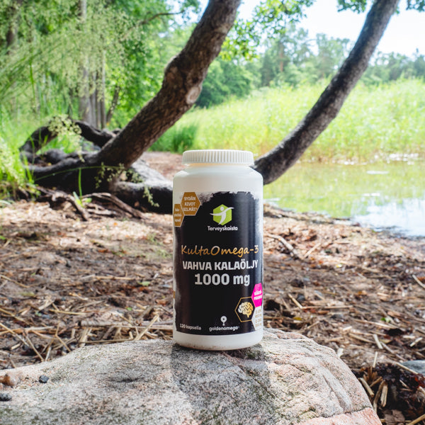 KultaOmega-3 Vahva Kalaöljy 1000 mg 120 kaps 3 kpl PAKETTITARJOUS!